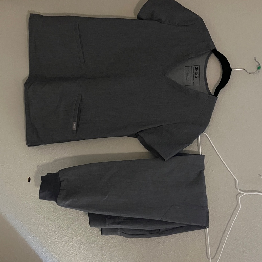 Dark grey F.I.G.S scrubs